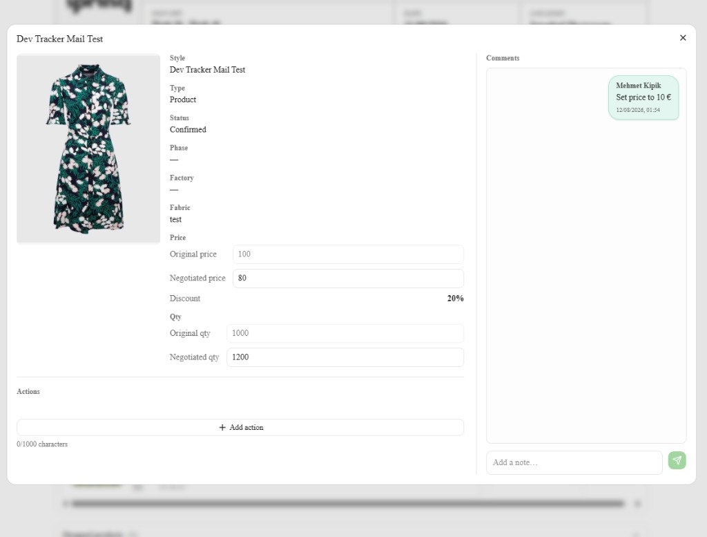 Price and qty with discount